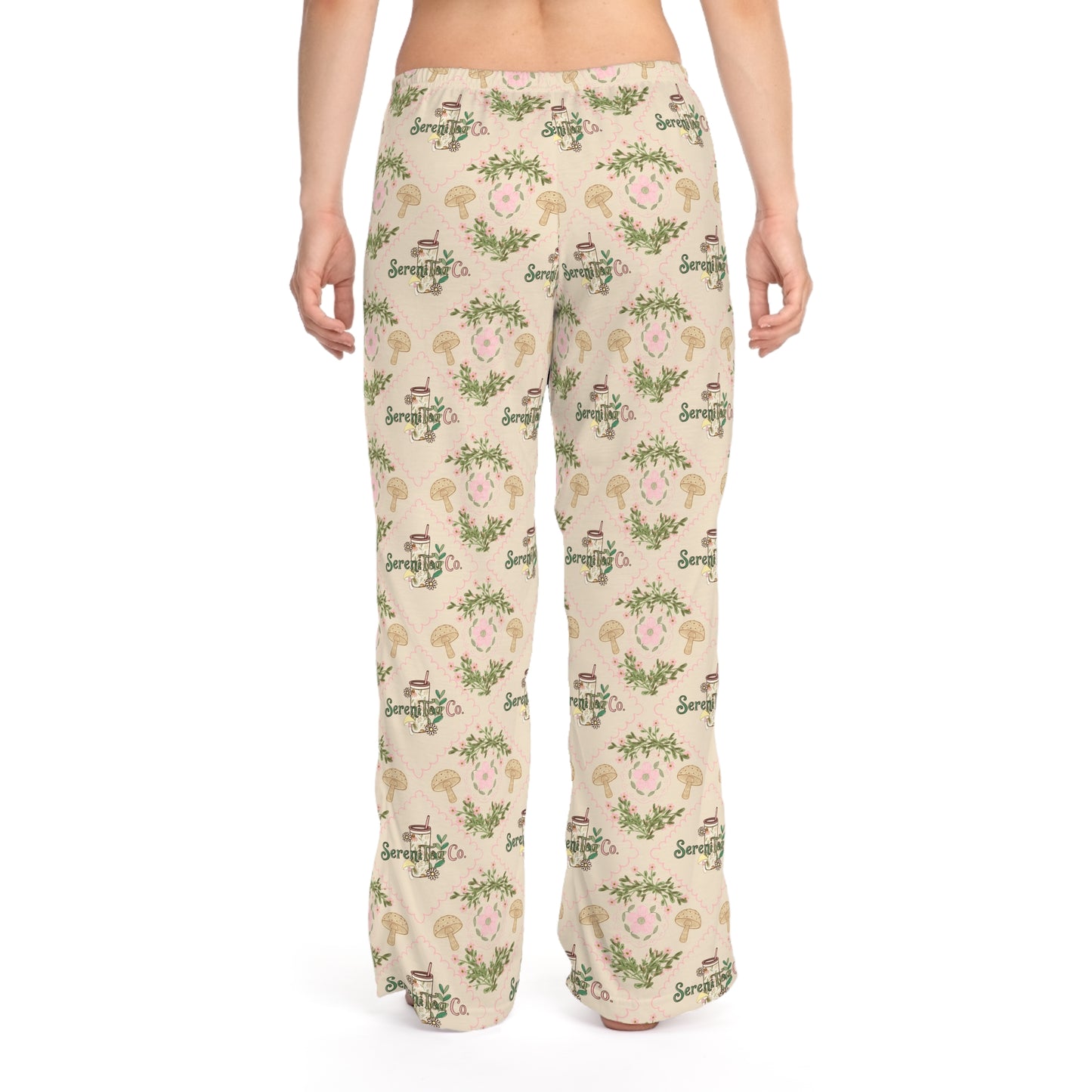 Floral SereniTea Women's Pajama Pants — Soft All-Over Print Loungewear