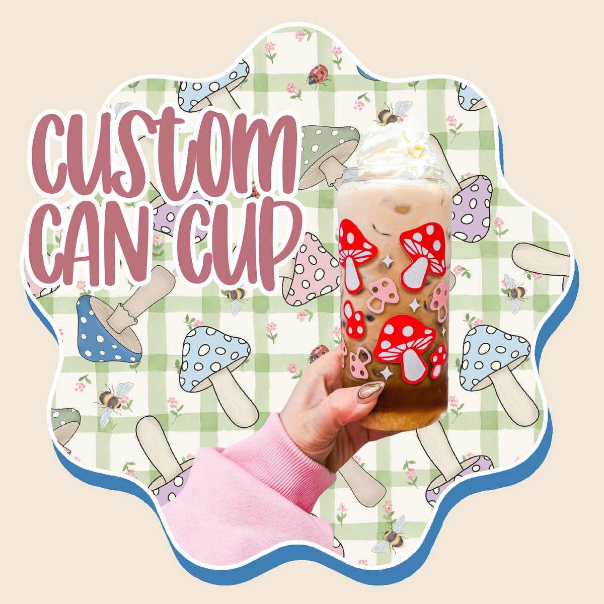 Custom 16oz Glass Can Cup